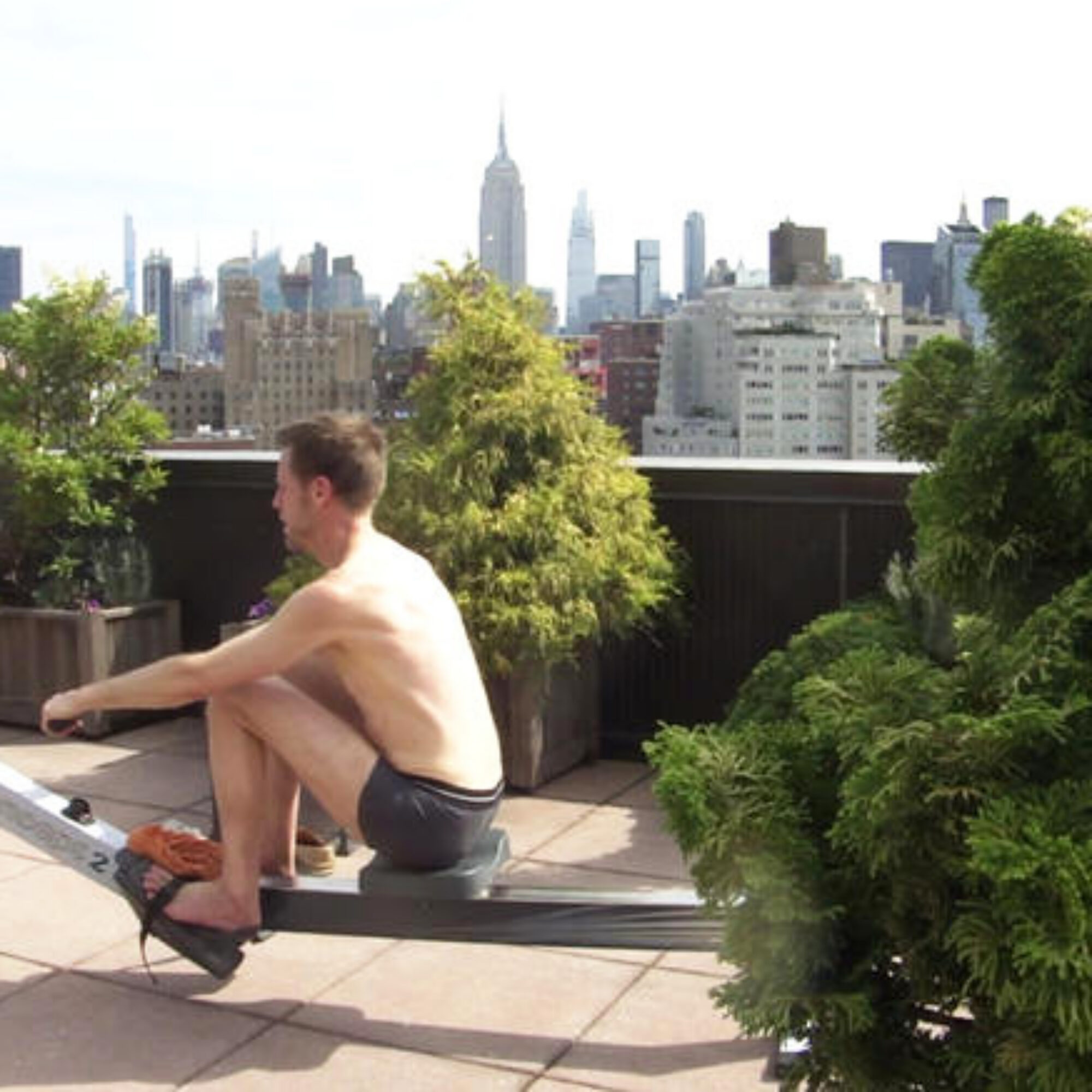 Rowing by the Empire State Building