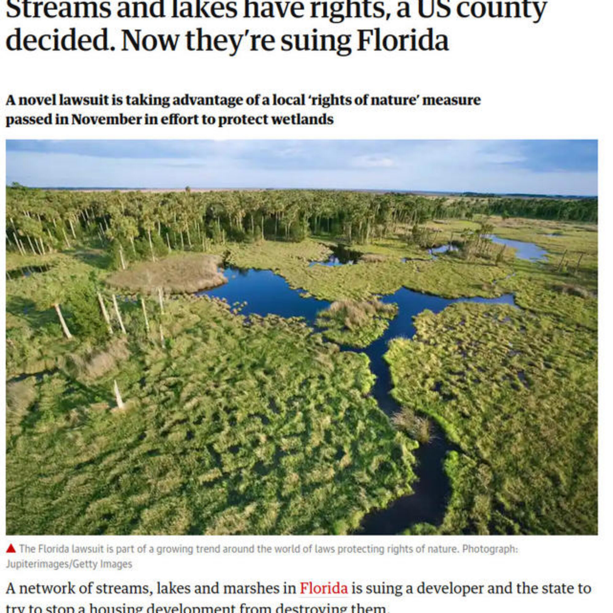 Should streams have rights? Should corporations?