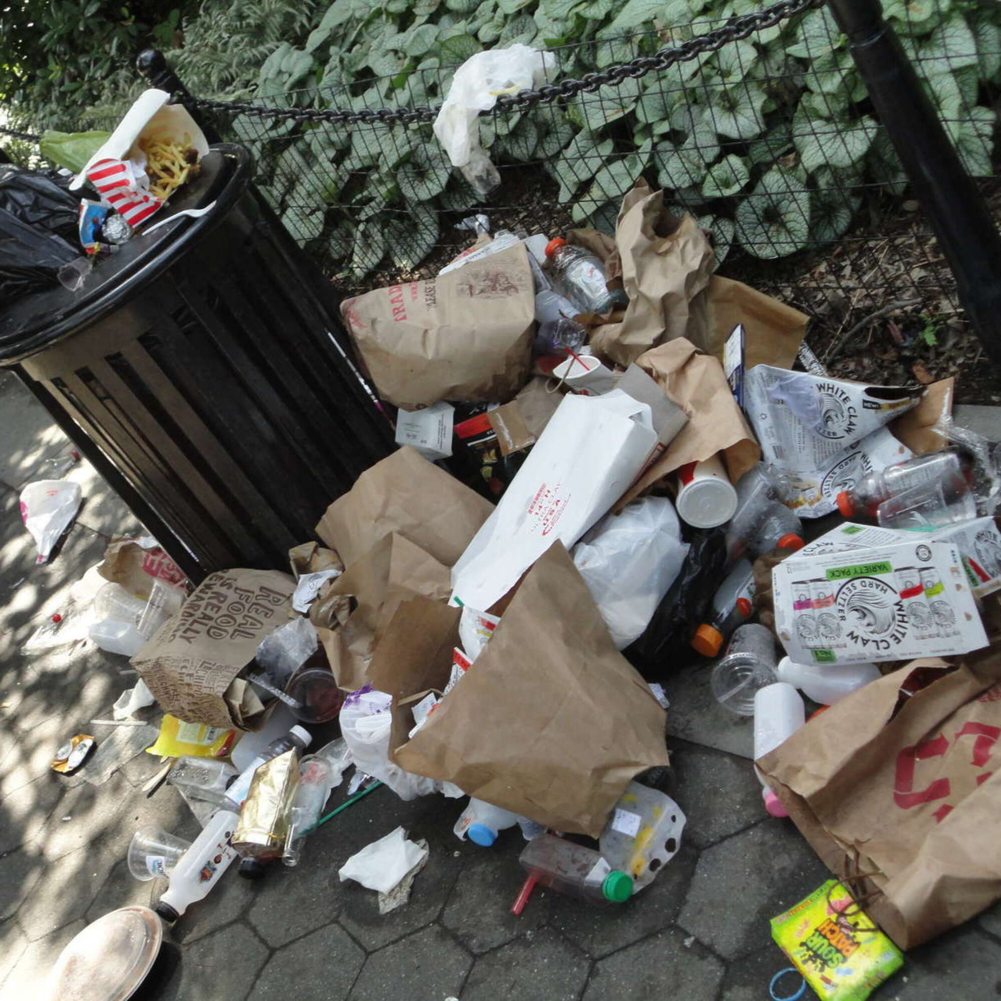 I missed a sidcha yesterday: picking up litter in Washington Square Park