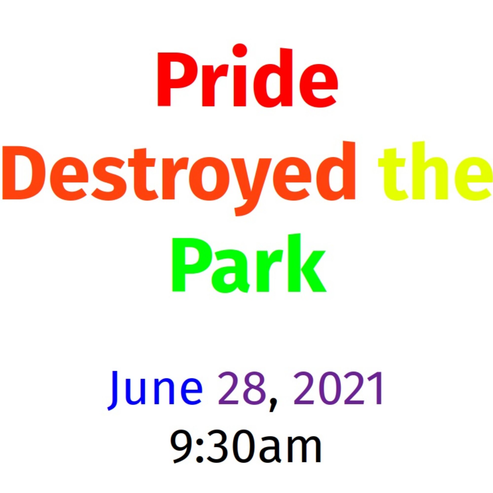 “Pride Destroyed the Park”, Washington Square Park after a parade (Video)