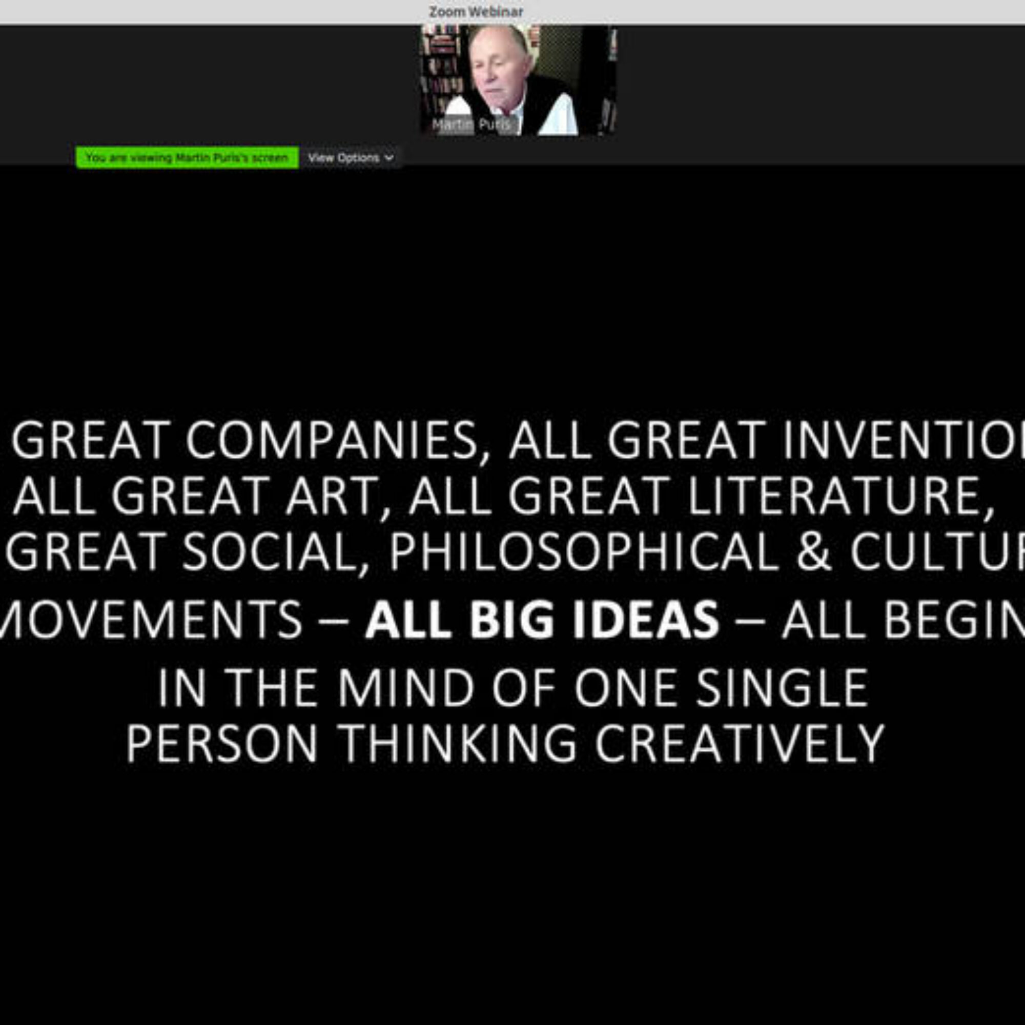 489: Martin Puris, part 2: All big ideas begin in the mind of one person thinking creatively