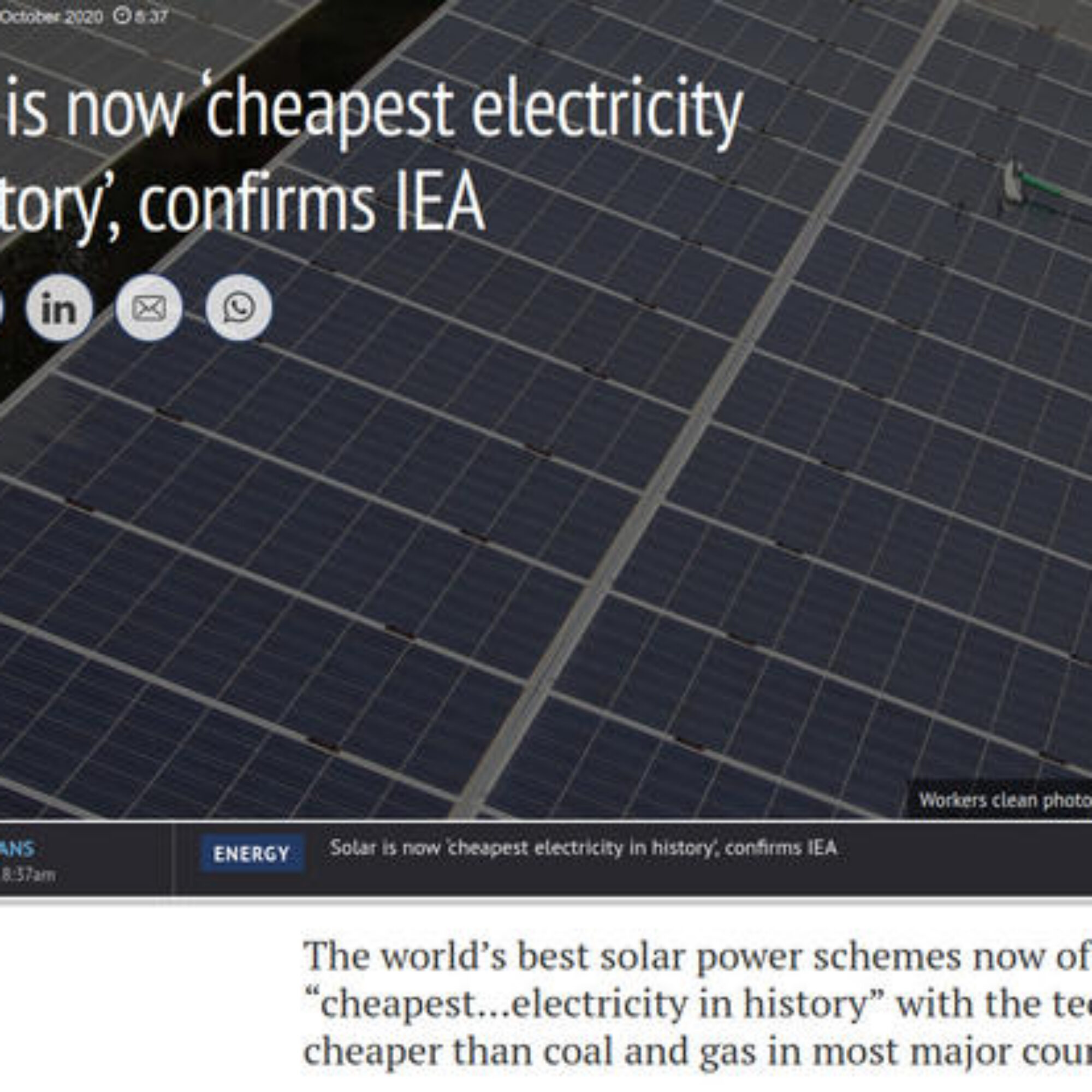 The distraction of reporting more wind and solar