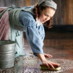 Scrubbing the floor regularly
