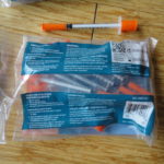 Welcome to America. I found on a park picnic table: 30 syringes, a crack pipe, and prescription opiates