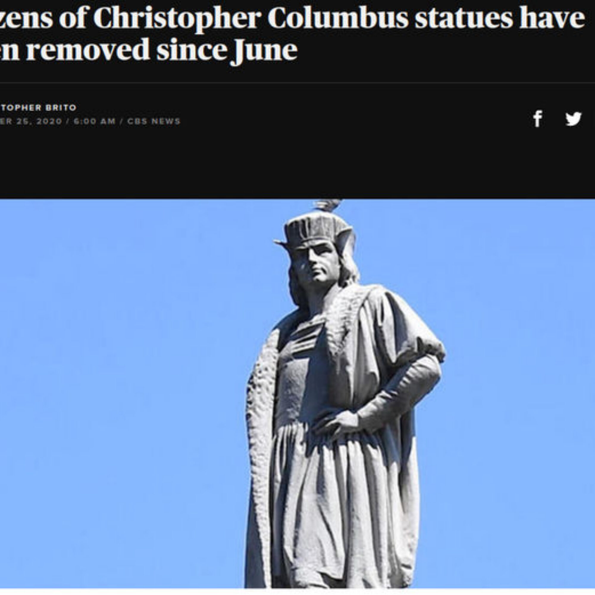 If Columbus statues should be removed, what about our behavior today?