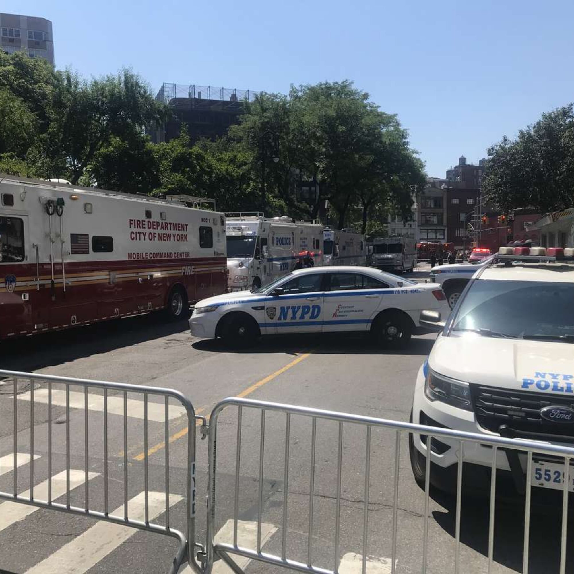 Pride March Preparation: Cops and Garbage
