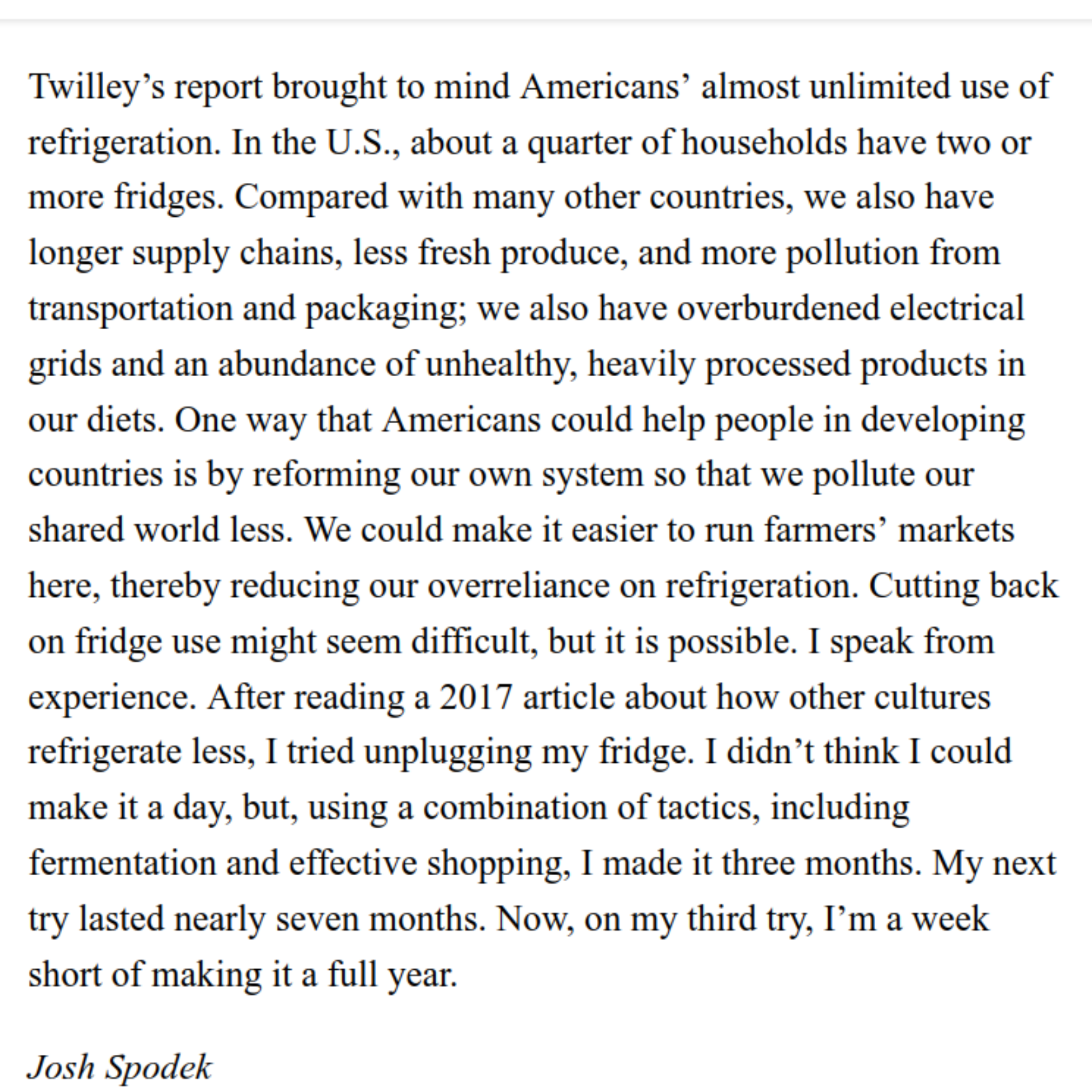 The New Yorker published my letter