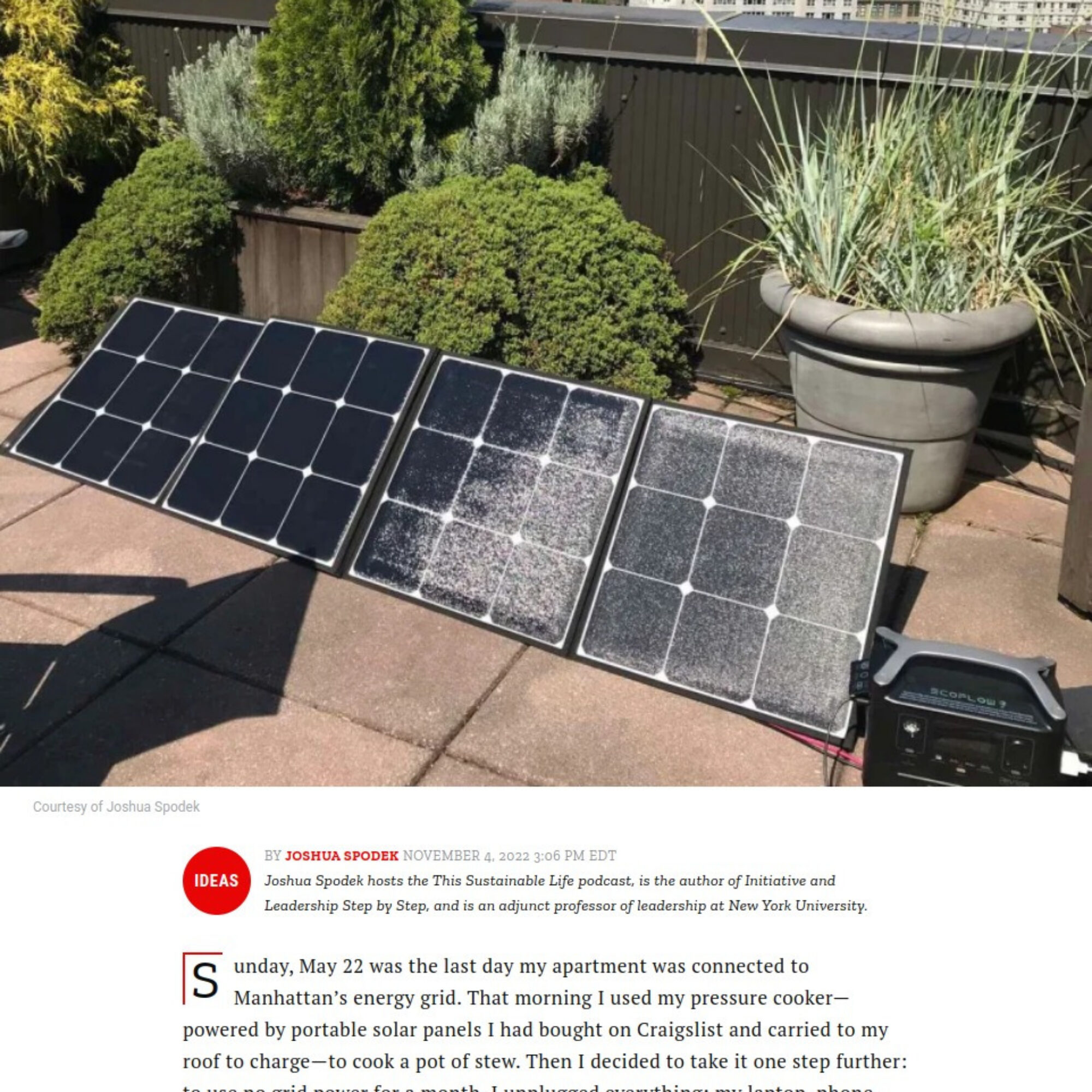 Read my story in TIME Magazine: “I’ve Been Living Off-Grid In Manhattan for Half-a-Year”