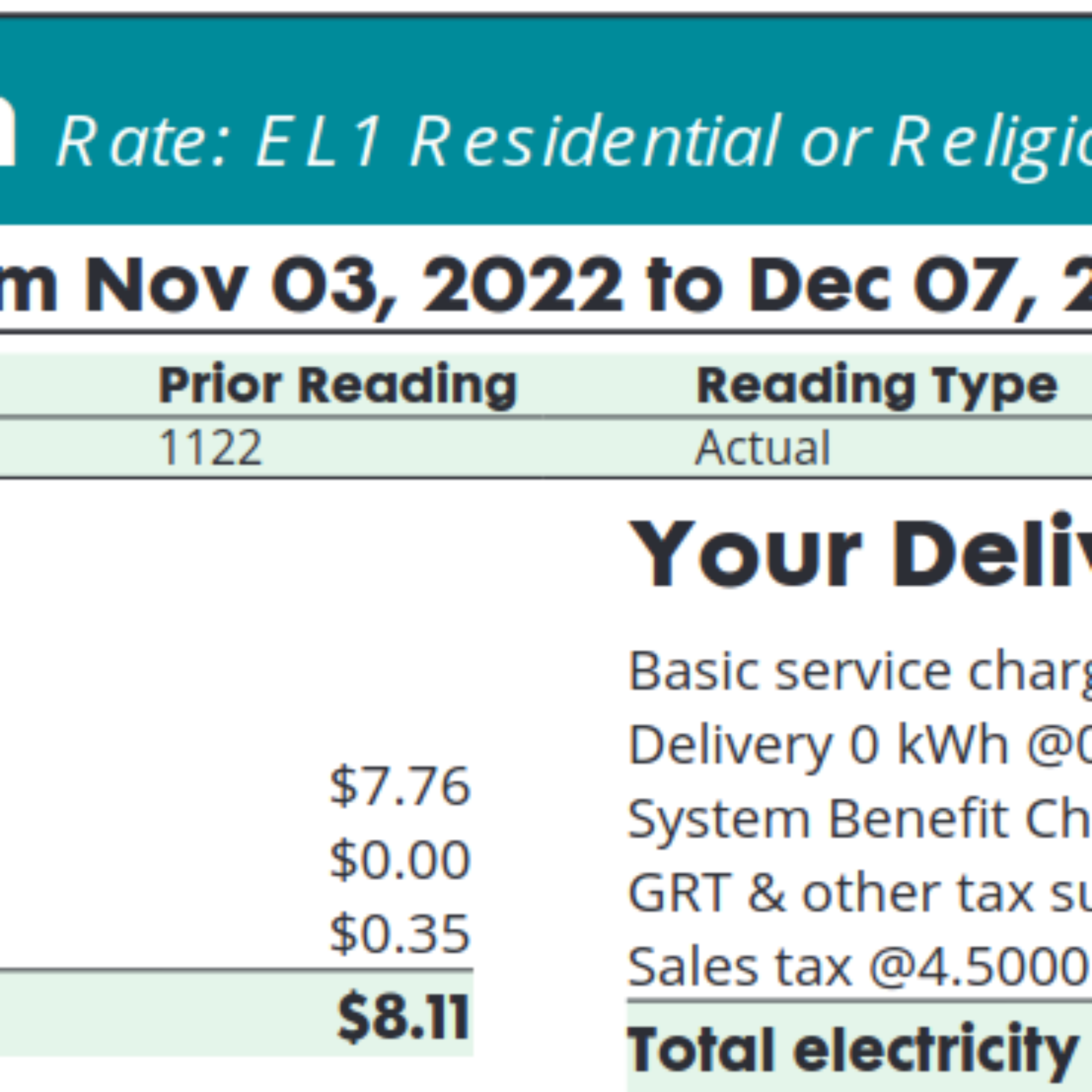 More Polluting Less: Another Zero Kilowatt-hour Bill