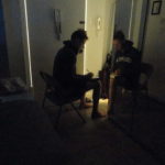Waking before the alarm, writing in the dark
