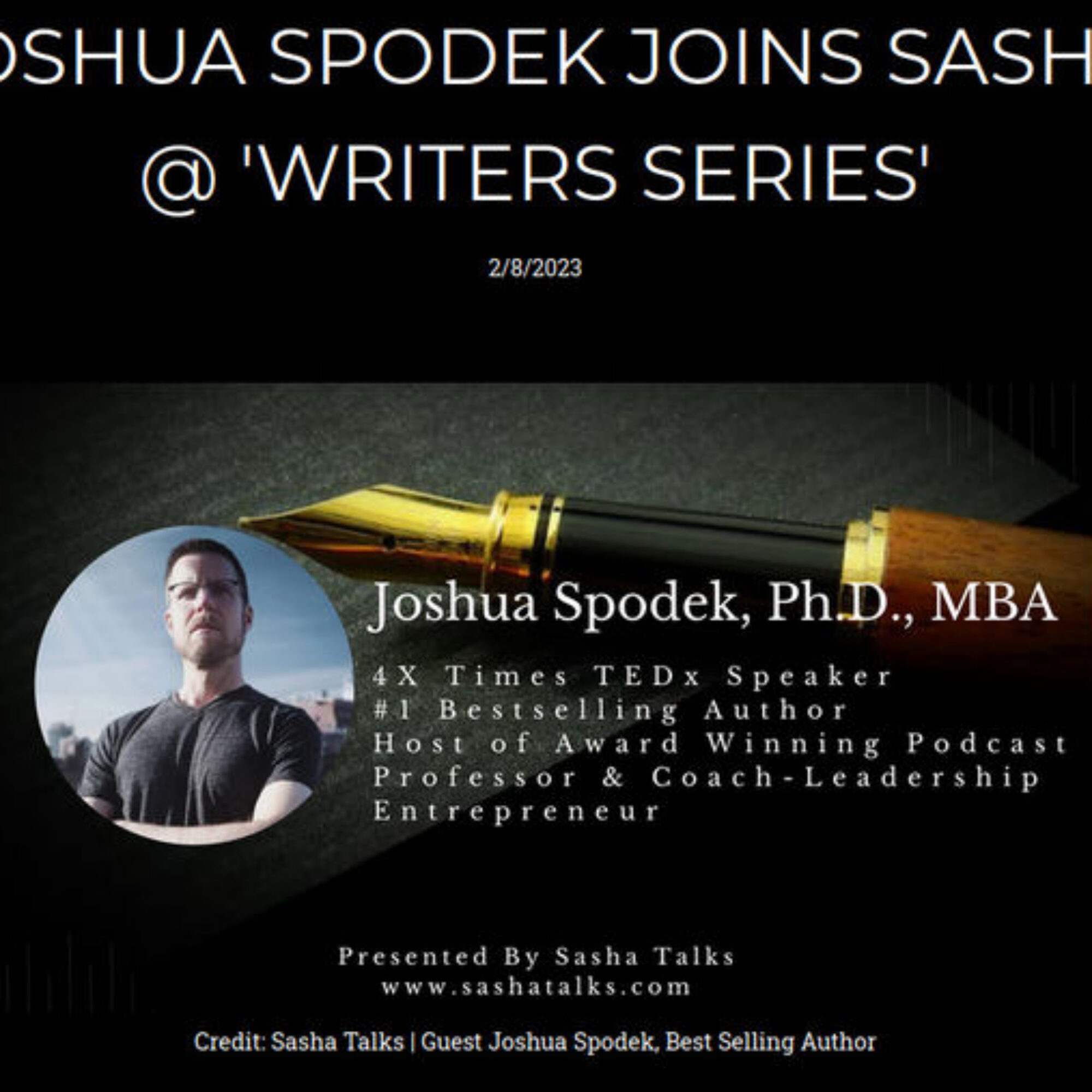 On Writing: Hear me on Writers Series by Sasha Talks