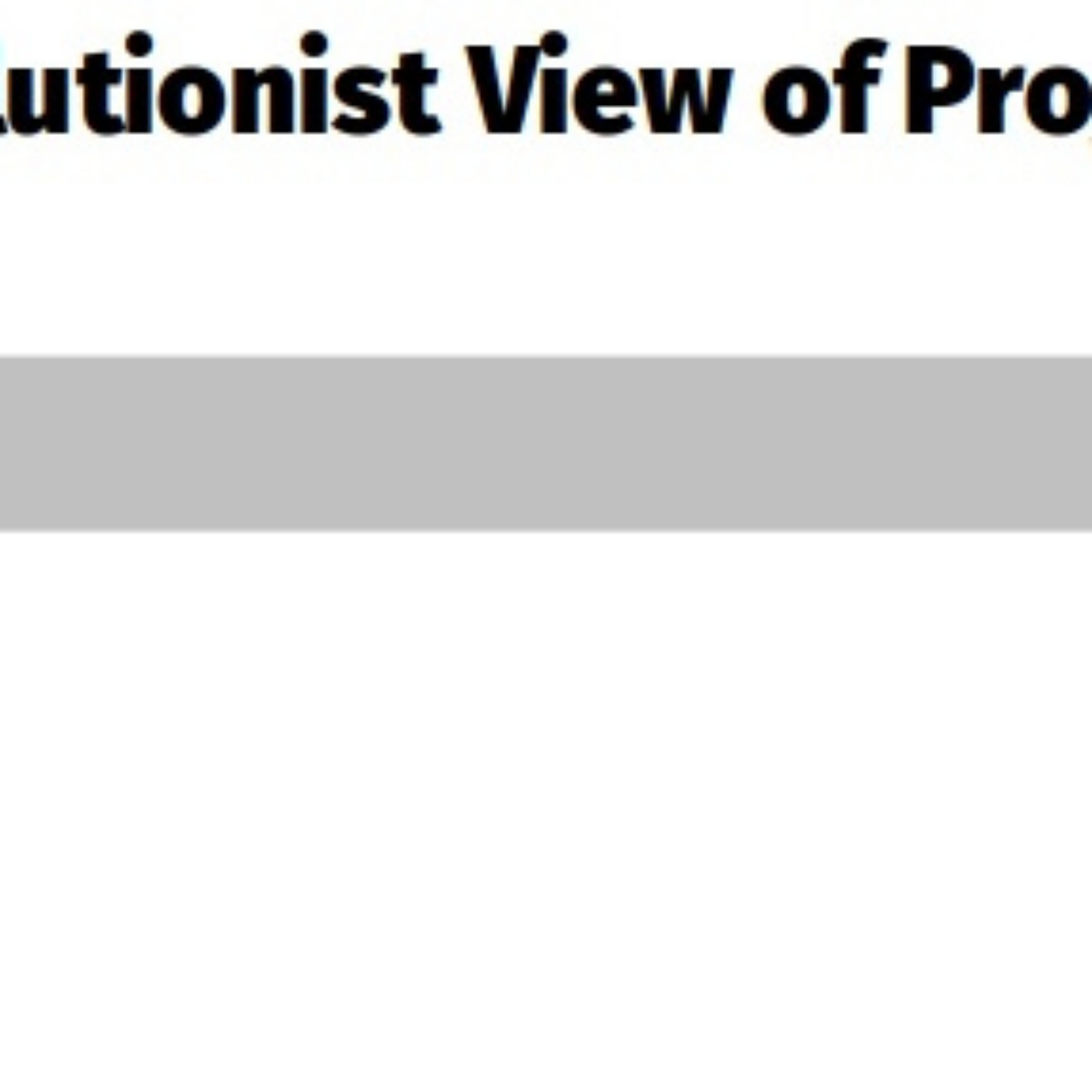 The alternative to what we call progress isn’t what you think
