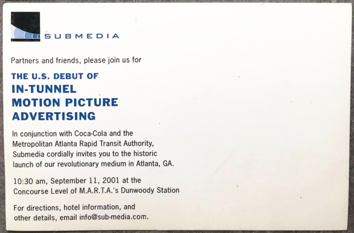 Submedia 9/11 invitation