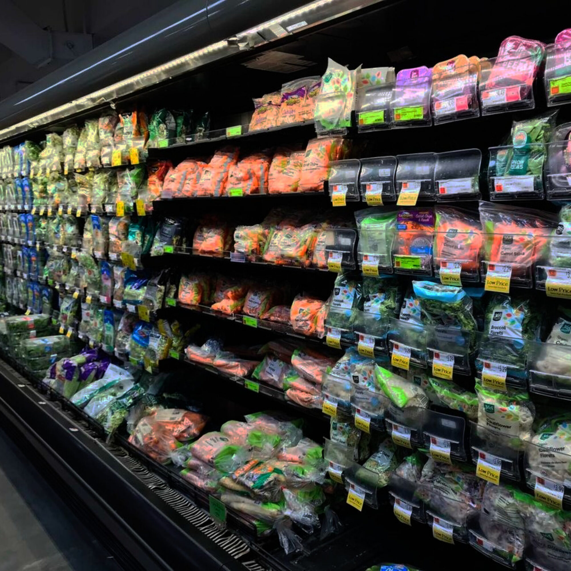 Why sell vegetables when you can sell vegetables in plastic?