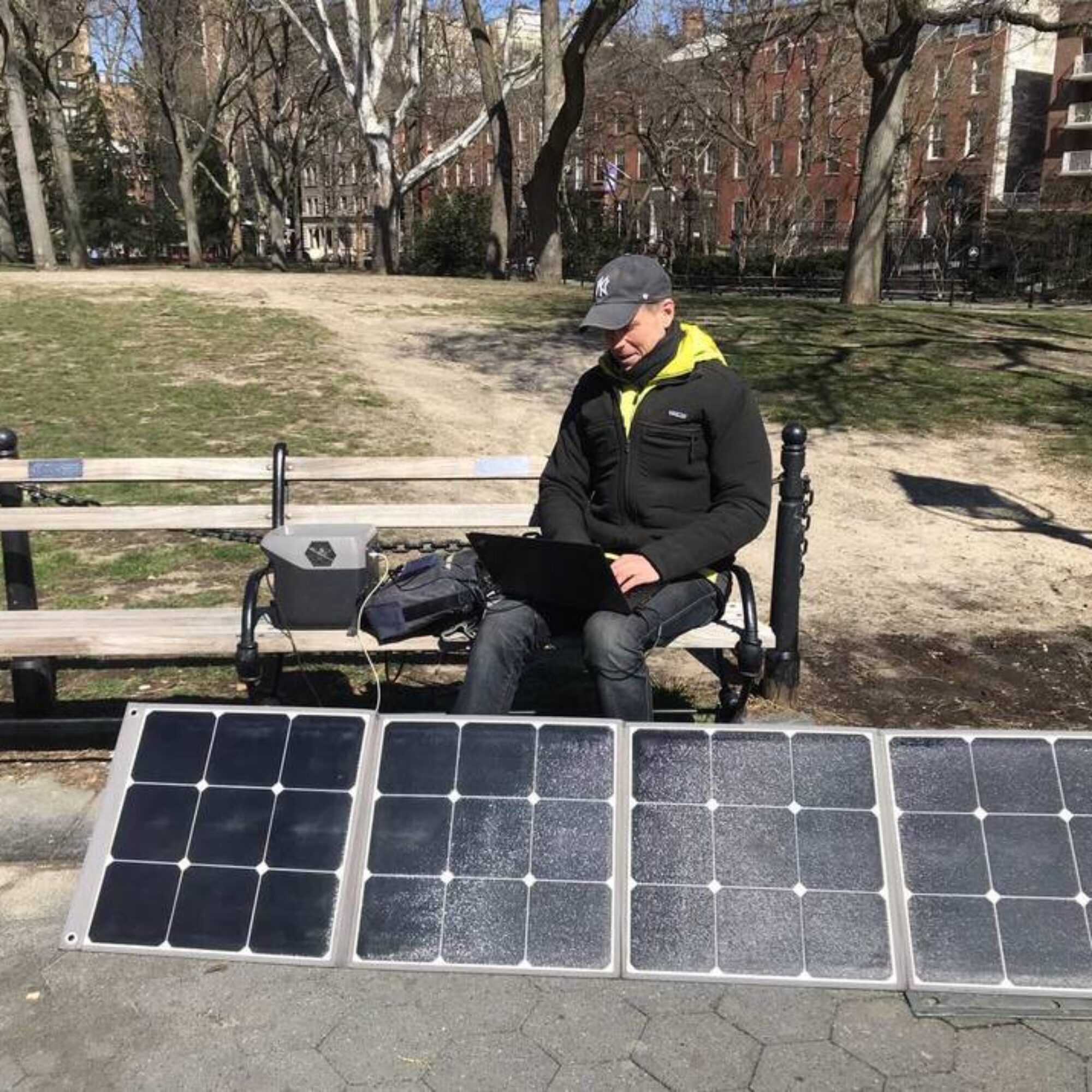 Windy and still cold, but starting to feel advantages of spring charging