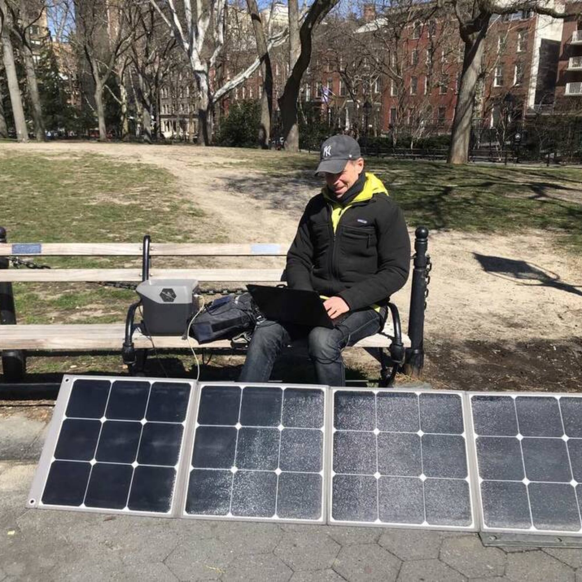 More fun overcoming solar challenges, this time in Washington Square Park