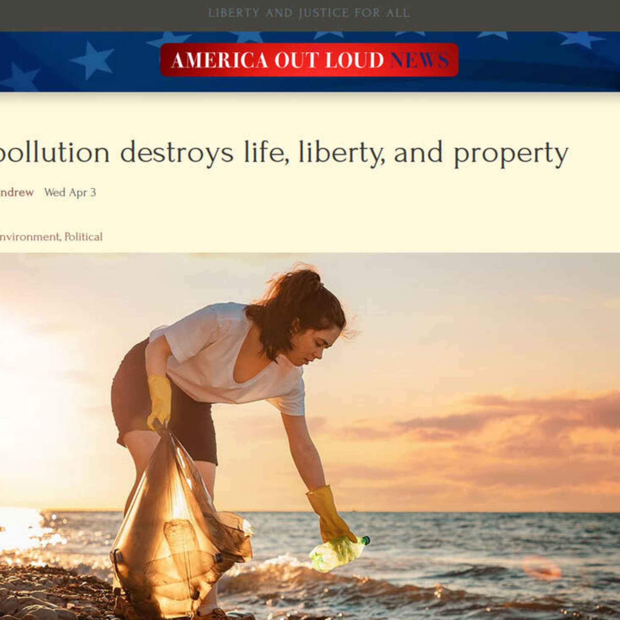 Hear me on America Out Loud’s After Dark: How Pollution Destroys Life, Liberty, and Property