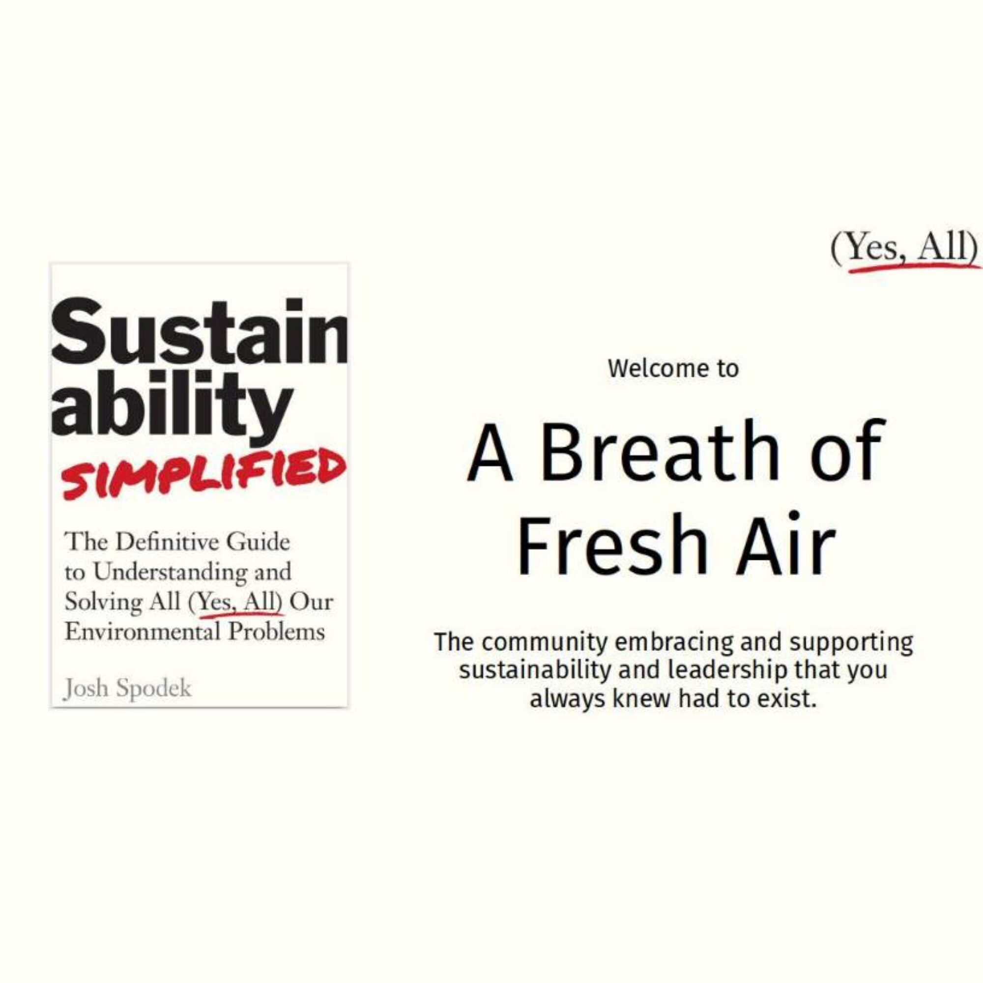 813: A Course in Sustainability Leadership: Quick Introduction: Welcome to the Sustainability Simplified community