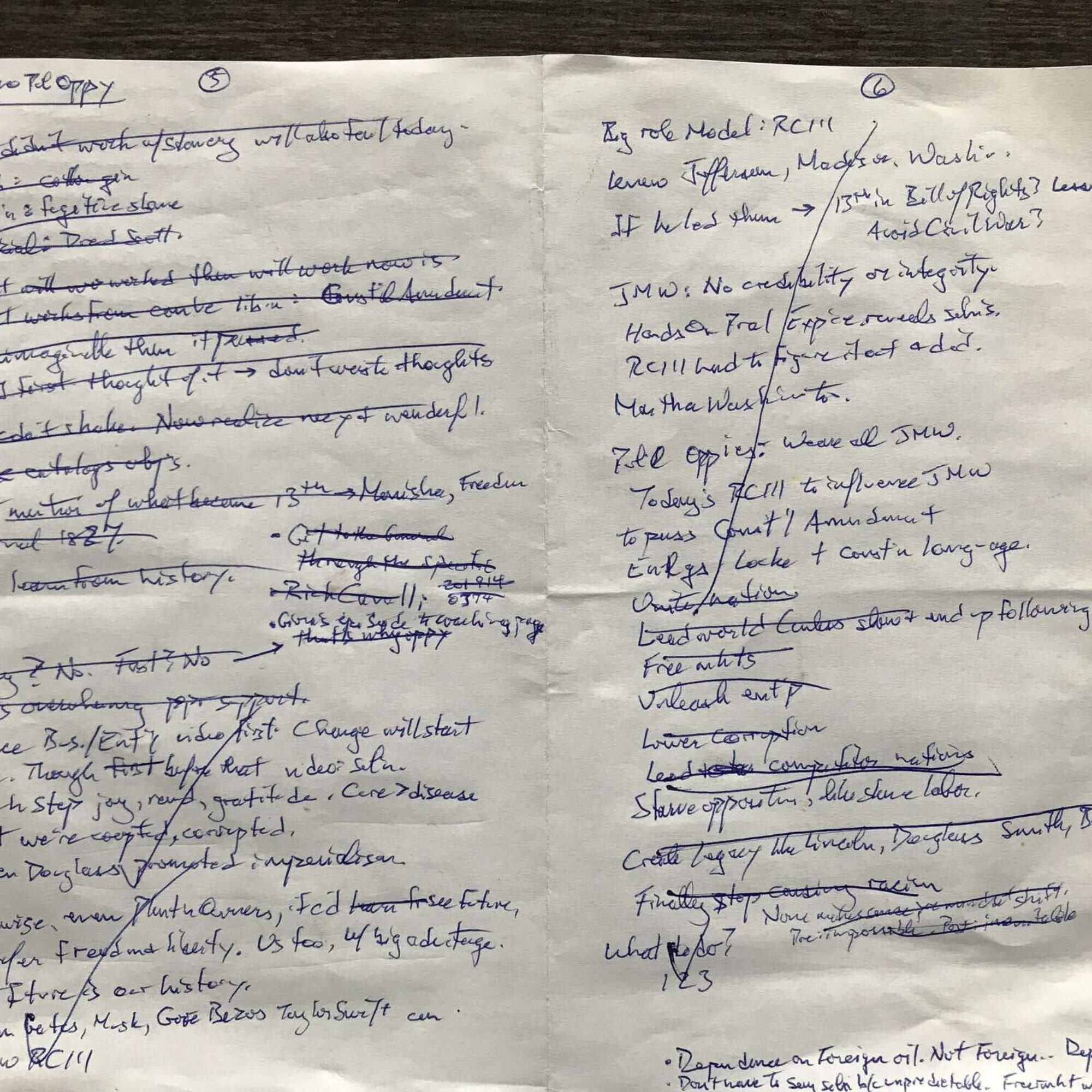Some of my creative writing and editing process