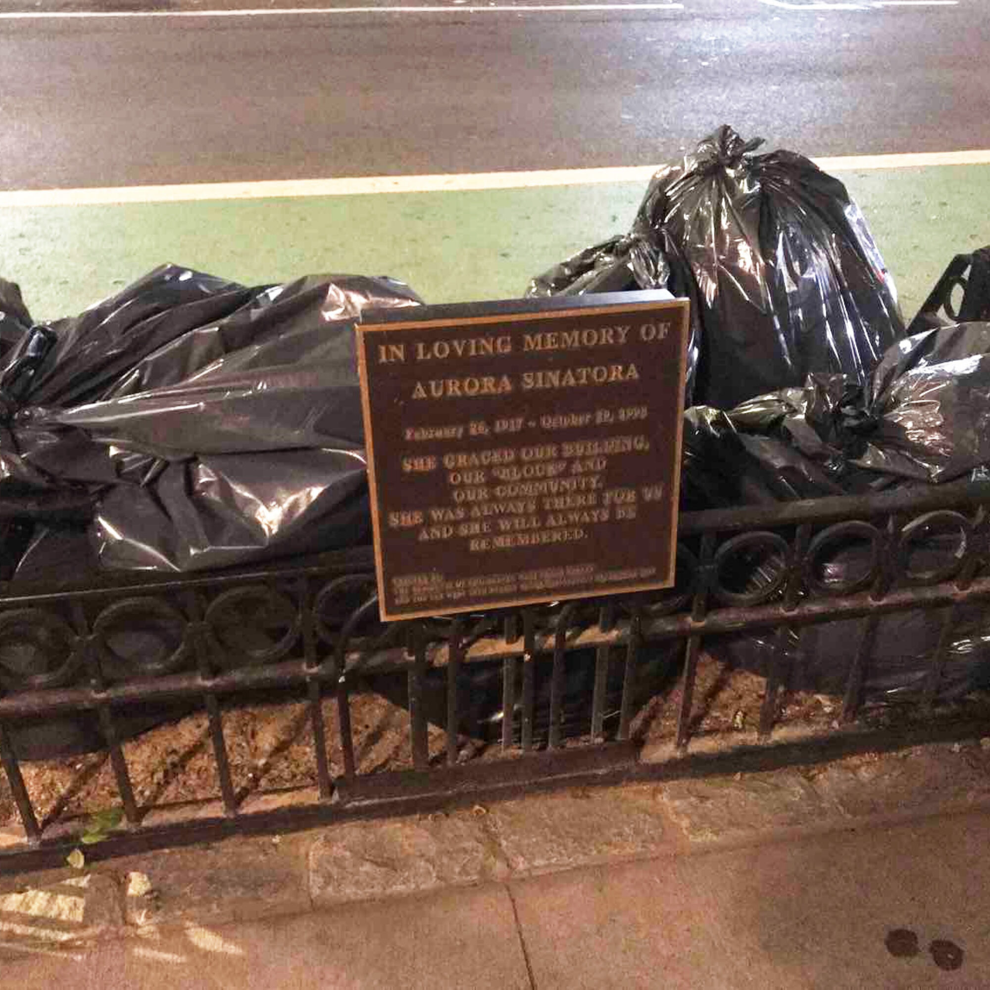 Another sad reminder of our culture as it is: dumping garbage on memorials of our loved ones