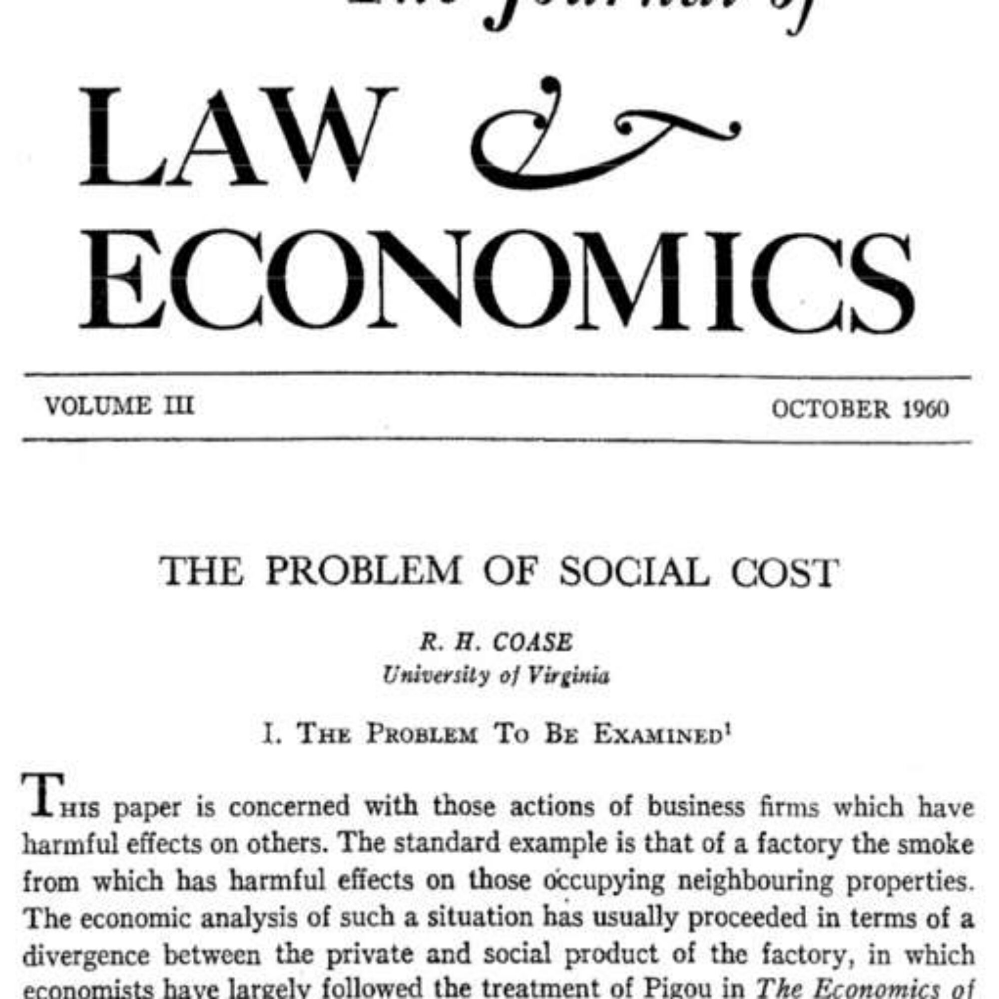 This week’s selected media, August 24, 2025: The Problem of Social Cost; Law, Property Rights, and Air Pollution