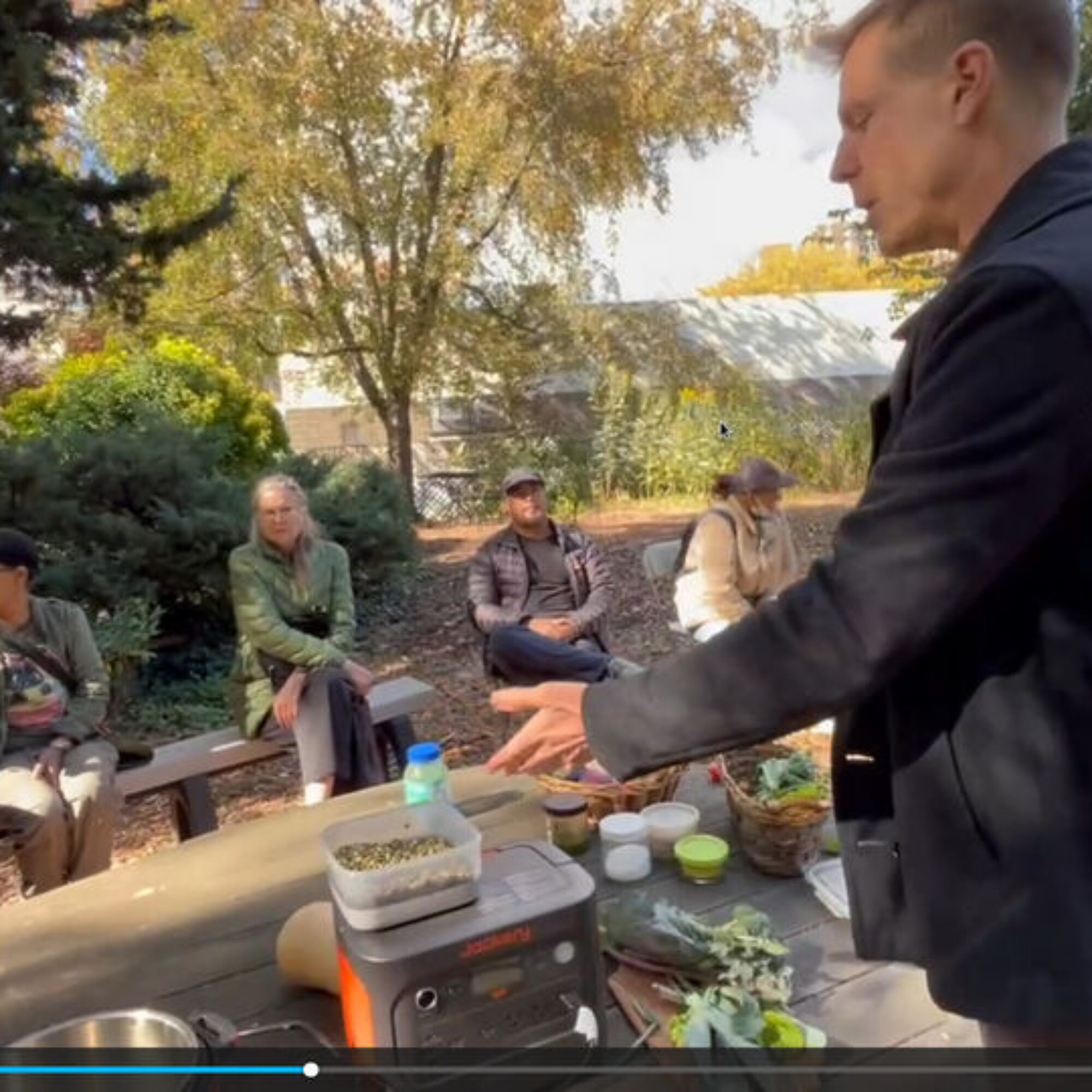My fifth annual cooking workshop at Drew Gardens: pictures and video