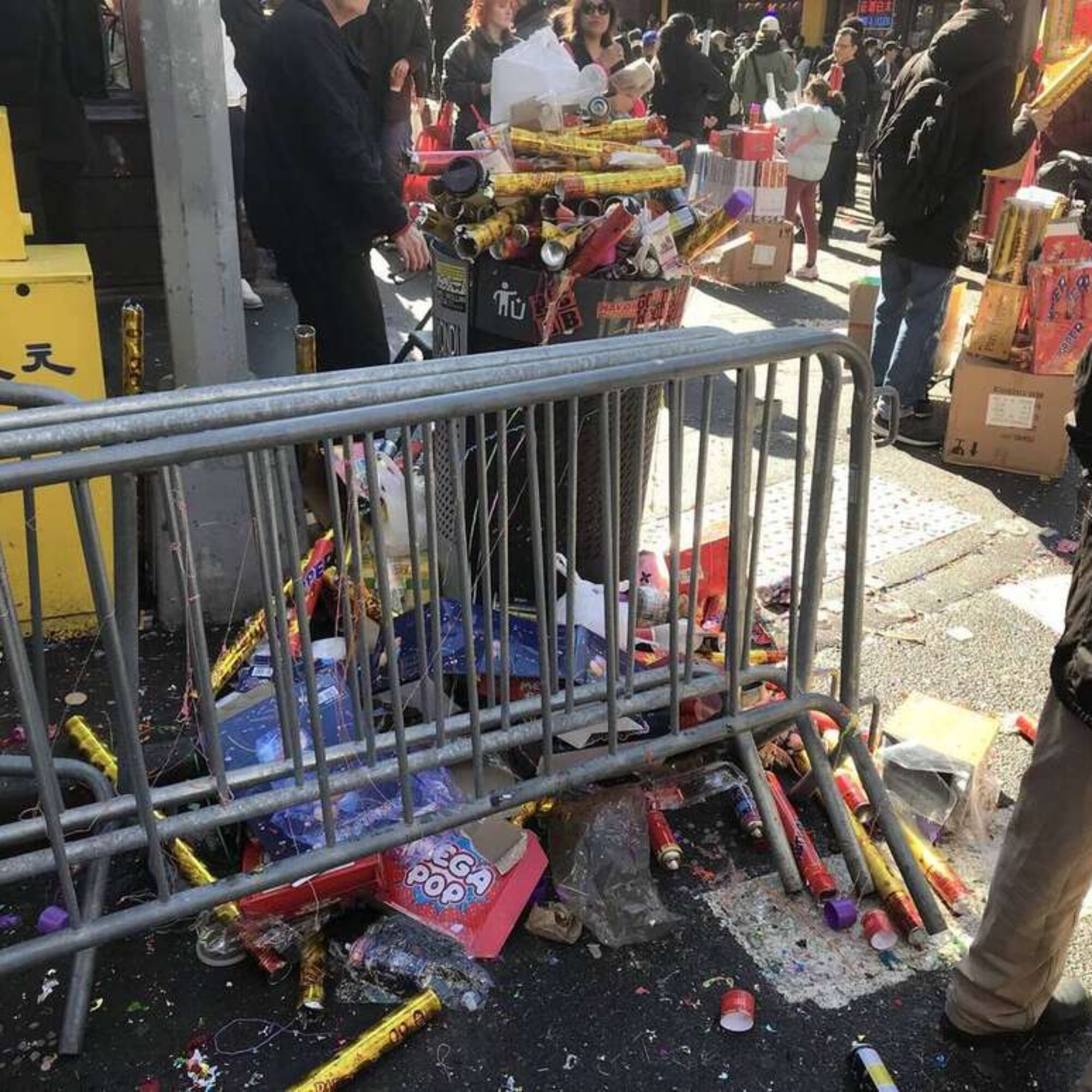 We celebrate in garbage: Chinese New Year version