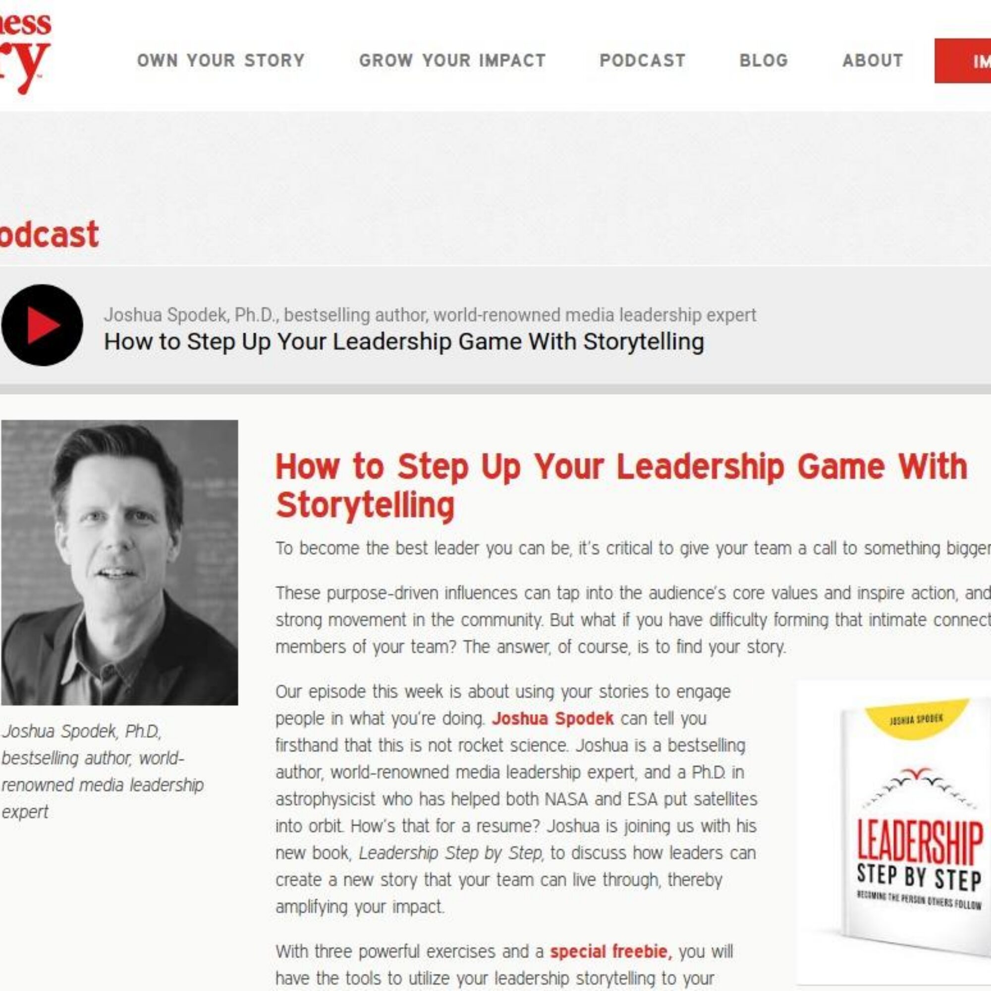 How to Step Up Your Leadership Game With Storytelling