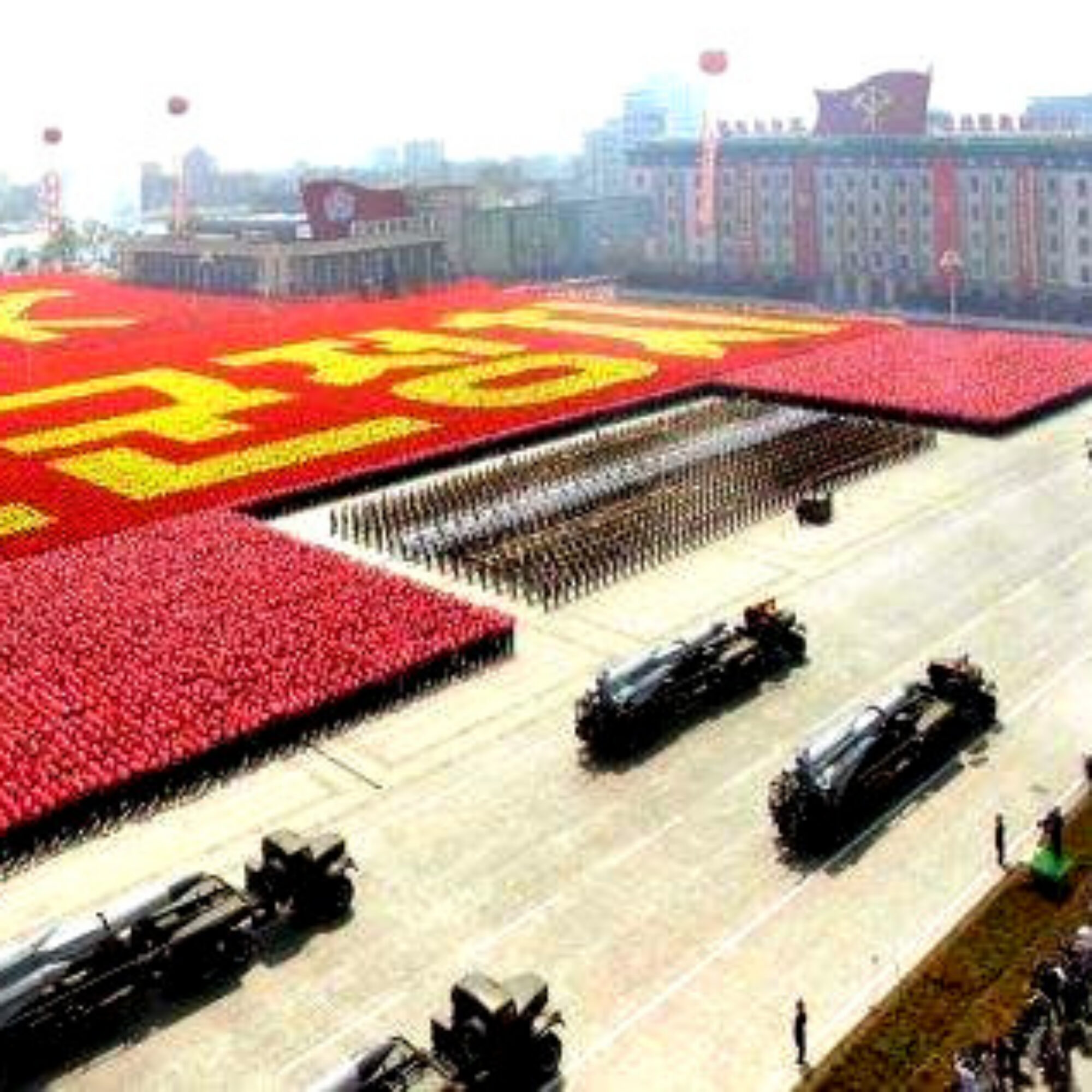 Video: North Koreans after a parade