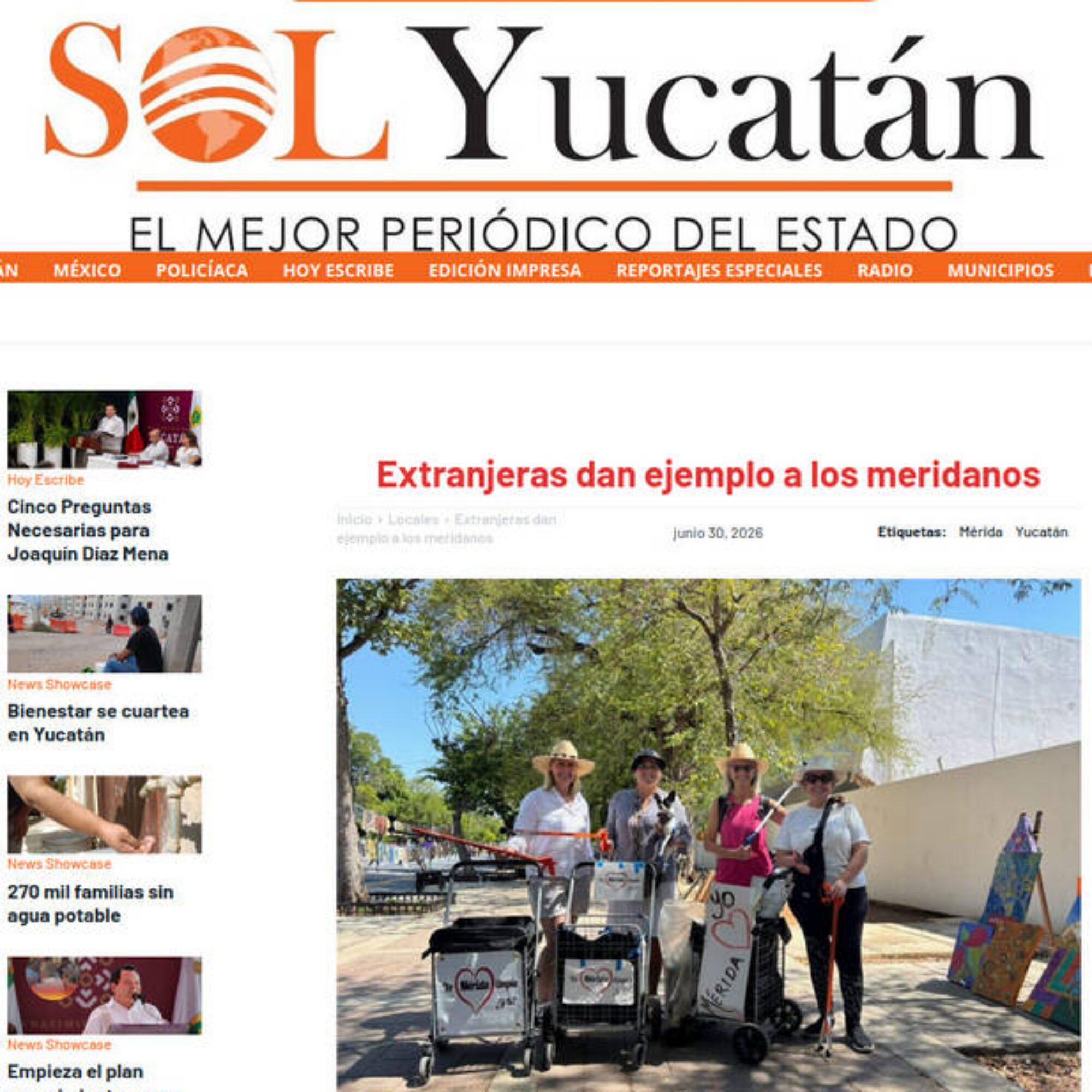 Secret video of Beth picking up litter goes viral in Mexico